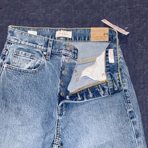Women’s PacSun NWT stretch dad jeans, high-rise, relaxed, straight/size 24
